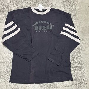 Vintage Los Angeles Dodgers Baseball Long Sleeve Size XL Black / Gray New